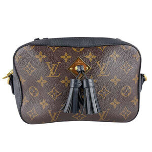 LOUIS VUITTON Black Monogram Canvas Shoulder Bag